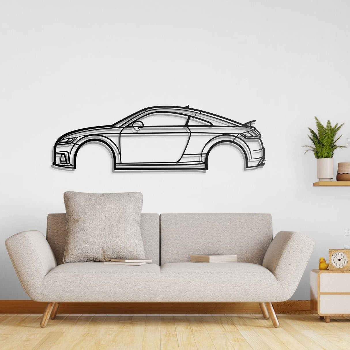 2015 TT Metal Car Wall Art - NC0544