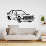 E30 Perspective Metal Car Wall Art - NC0428