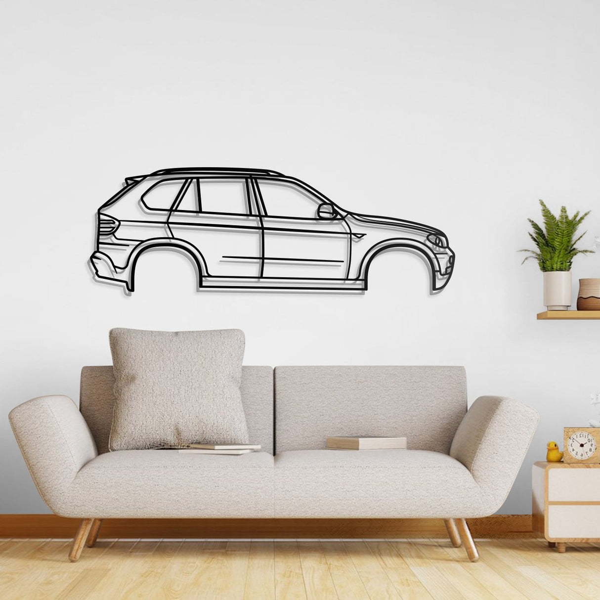 2007 X5 E70 2nd Gen Metal Car Wall Art - NC0356