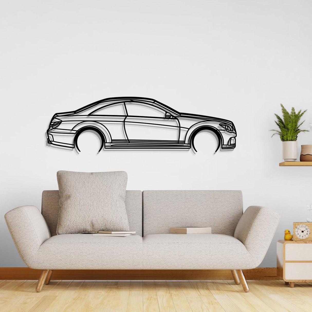 CL 500 Detailed Metal Car Wall Art - NC0903