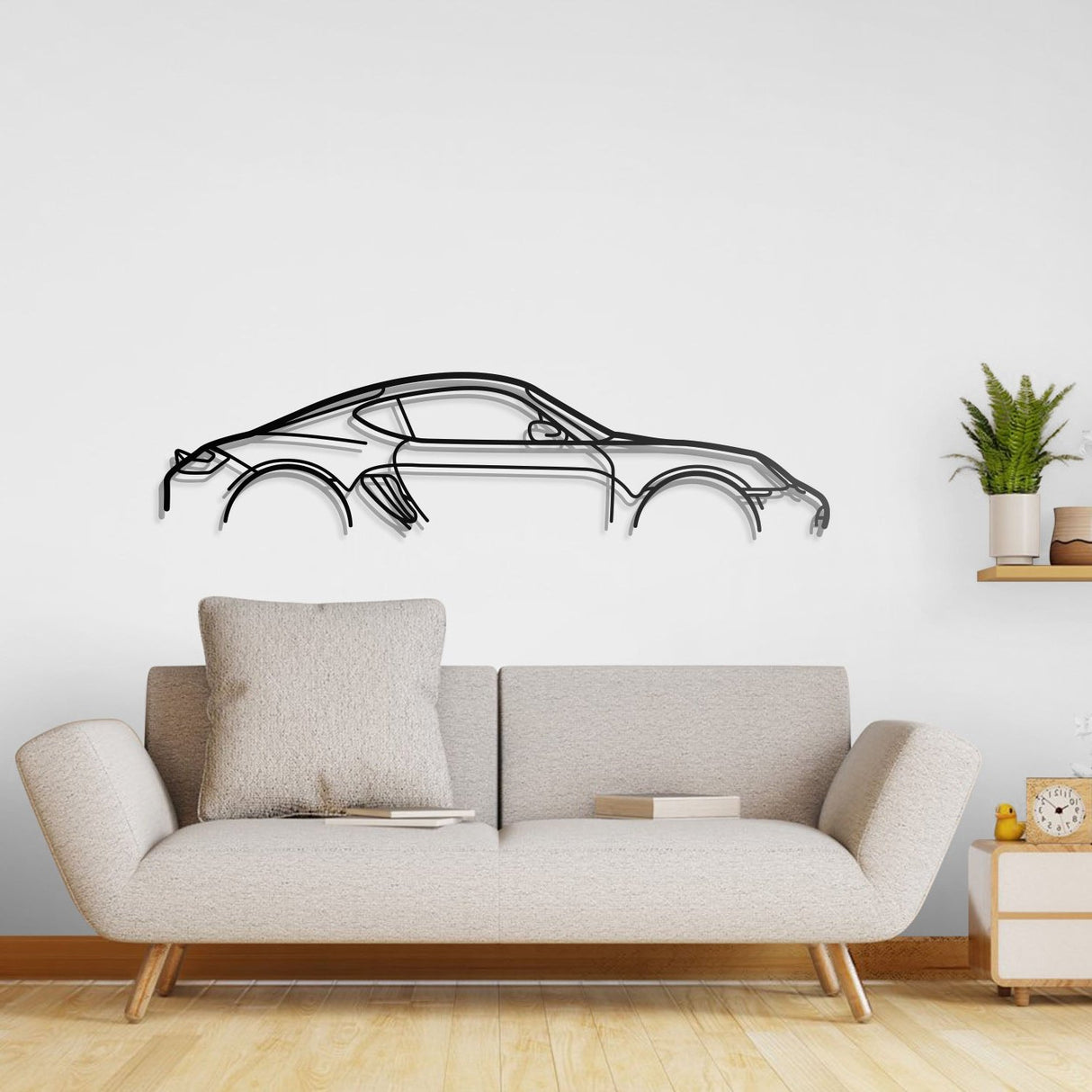 Cayman 987 Classic Metal Car Wall Art - NC0896