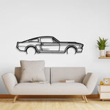 1967 Mustang Detailed Metal Car Wall Art - NC0100