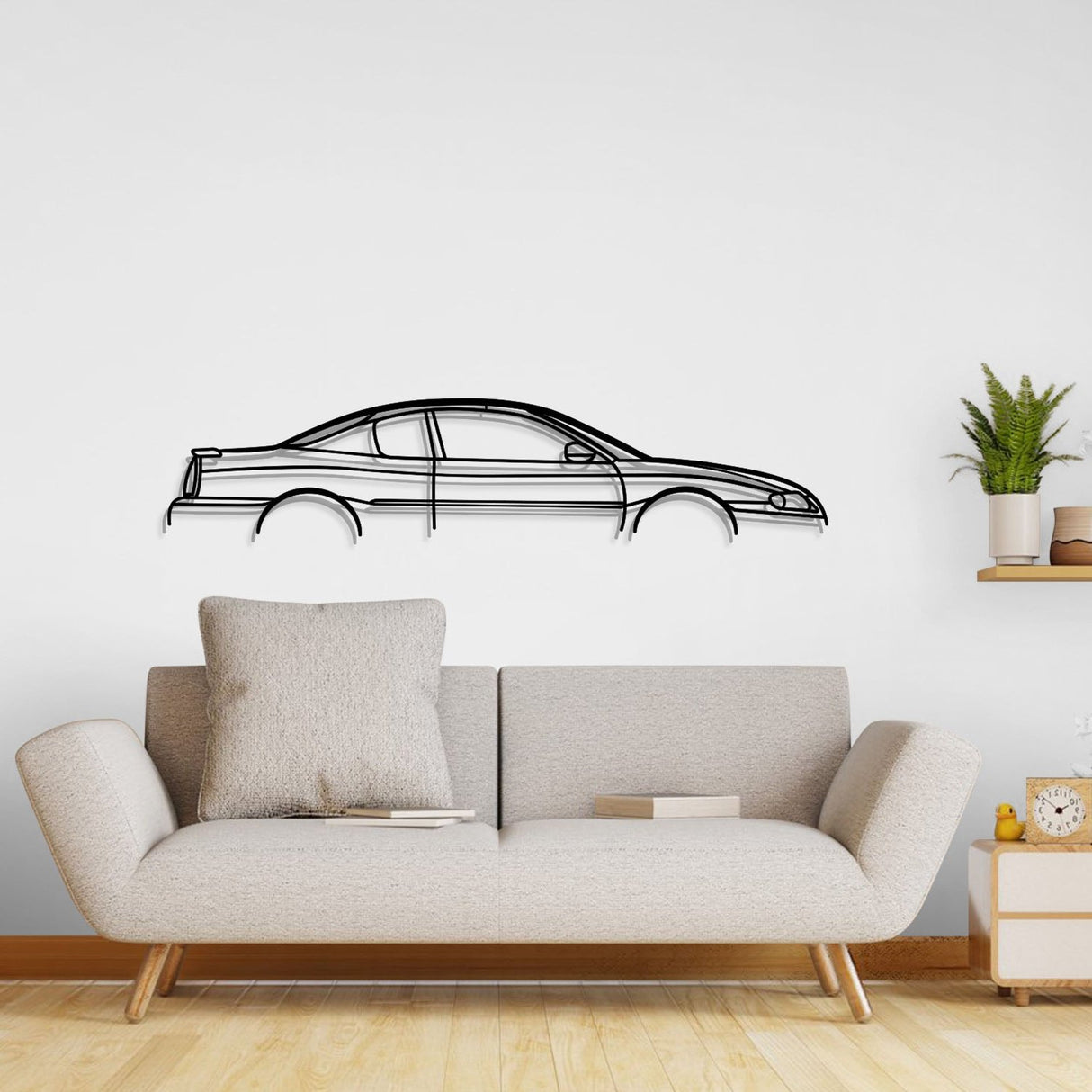 1995 Saturn SC2 Metal Car Wall Art - NC0255