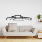 1966 Mustang Fastback Metal Car Wall Art - NC0089