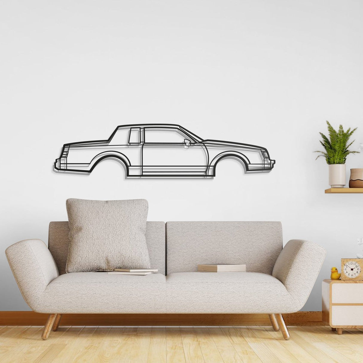 1986 Regal Coupe Metal Car Wall Art - NC0208