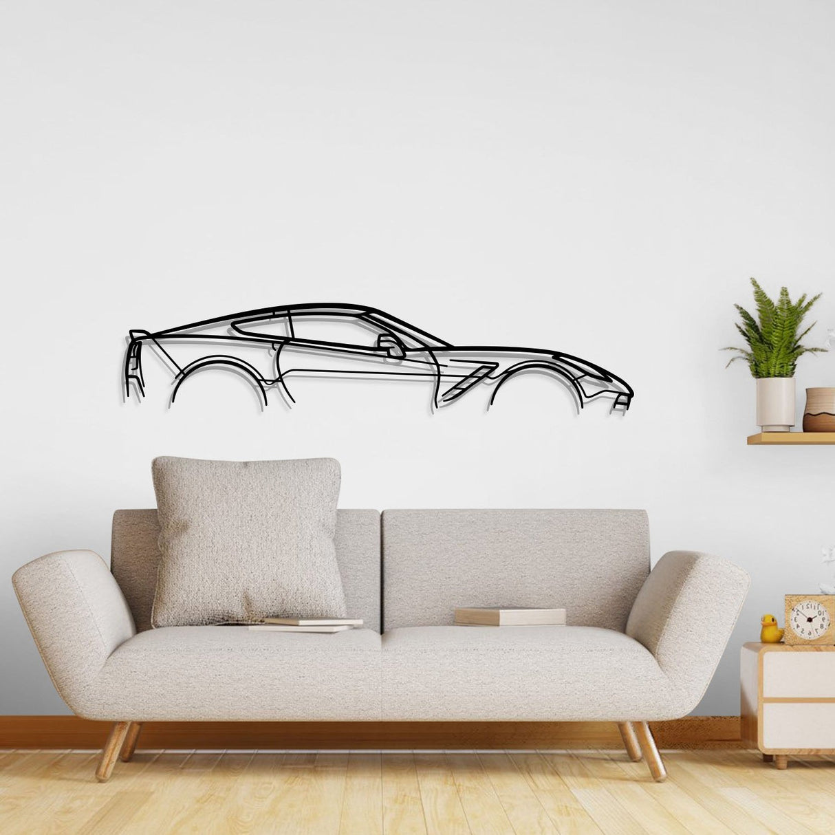 Corvette C7 Metal Car Wall Art - NC0921