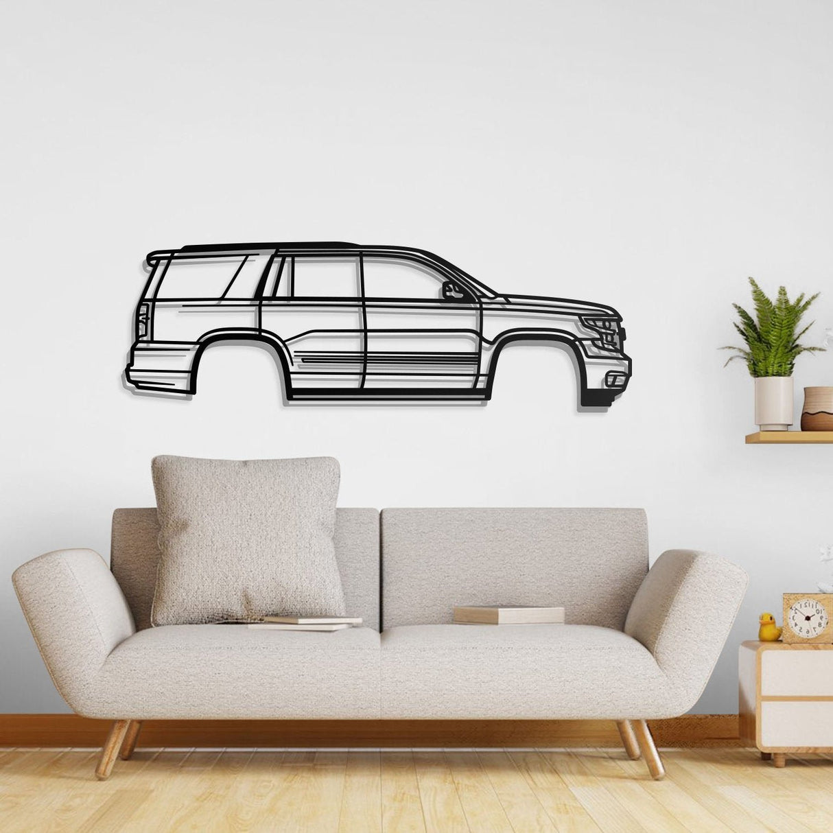 2015 Tahoe 4th Gen Metal Car Wall Art - NC0543