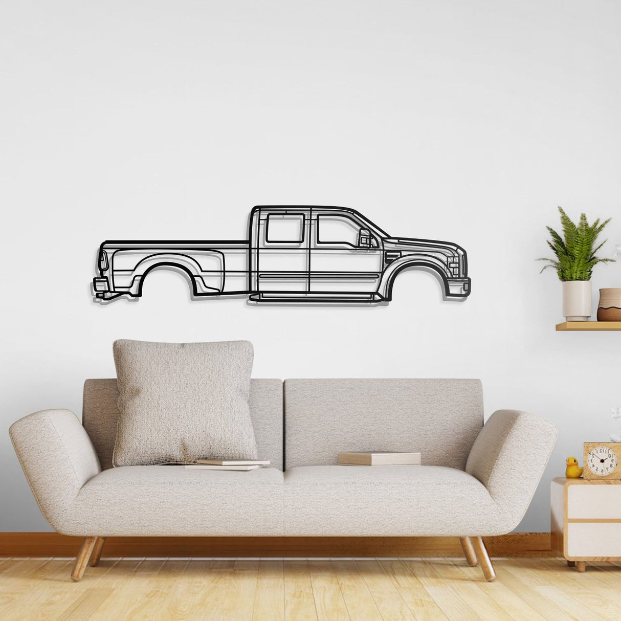 2008 F-450 Super Duty 2nd Gen Metal Car Wall Art - NC0368