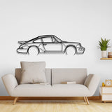 911 Turbo Model 964 Detailed Metal Car Wall Art - NC0873