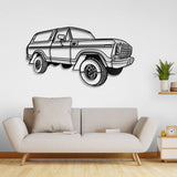 1979 Bronco Perspective Metal Car Wall Art - NC0441