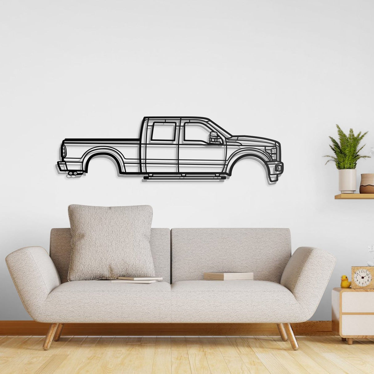 2011 F-250 Super Duty 3rd Gen Metal Car Wall Art - NC0419