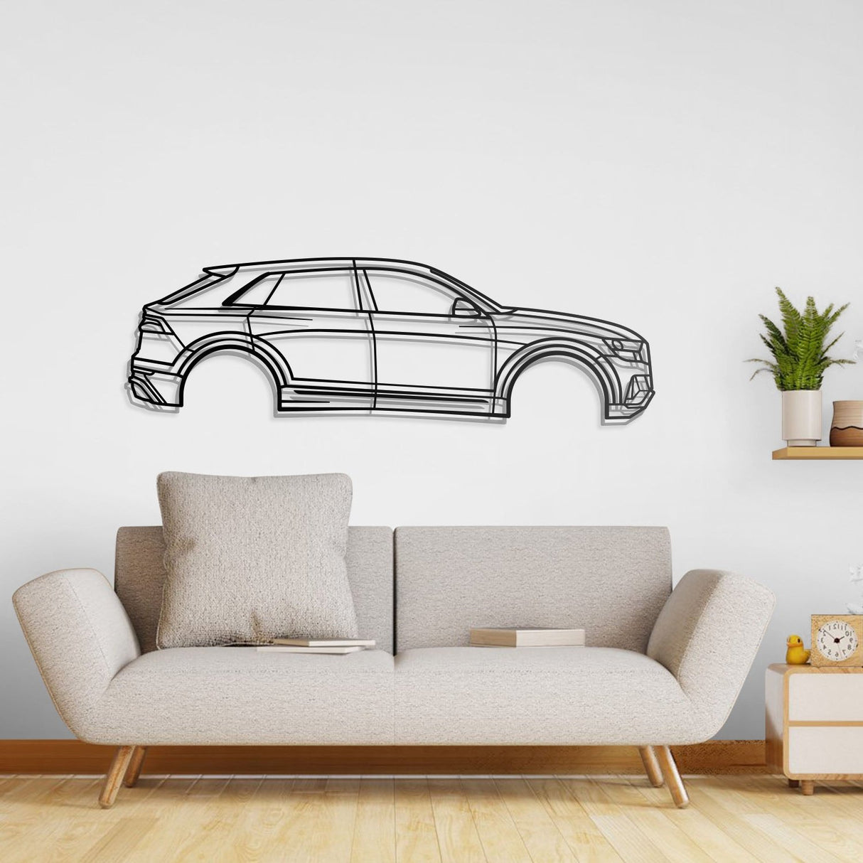 2019 Q8 1st Gen Metal Car Wall Art - NC0674