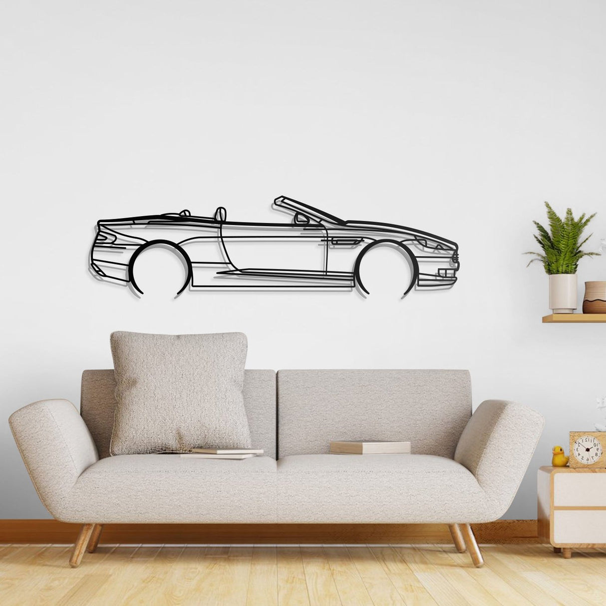 2008 DB9 Convertible Metal Car Wall Art - NC0362