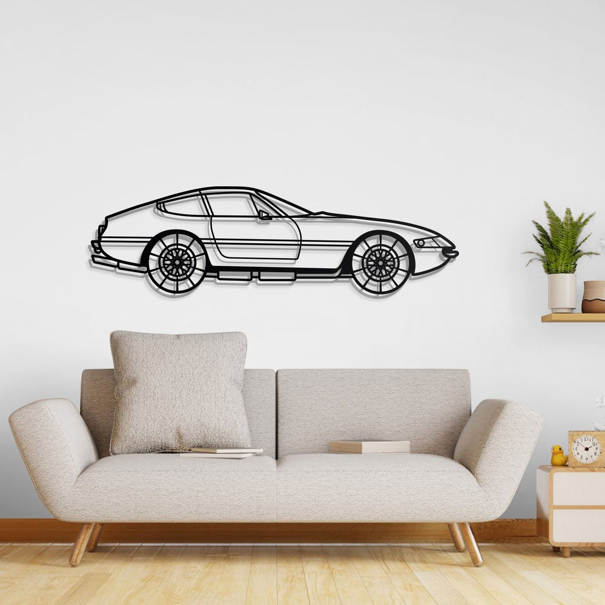 1968 365 GTB4 Metal Car Wall Art - NC0104