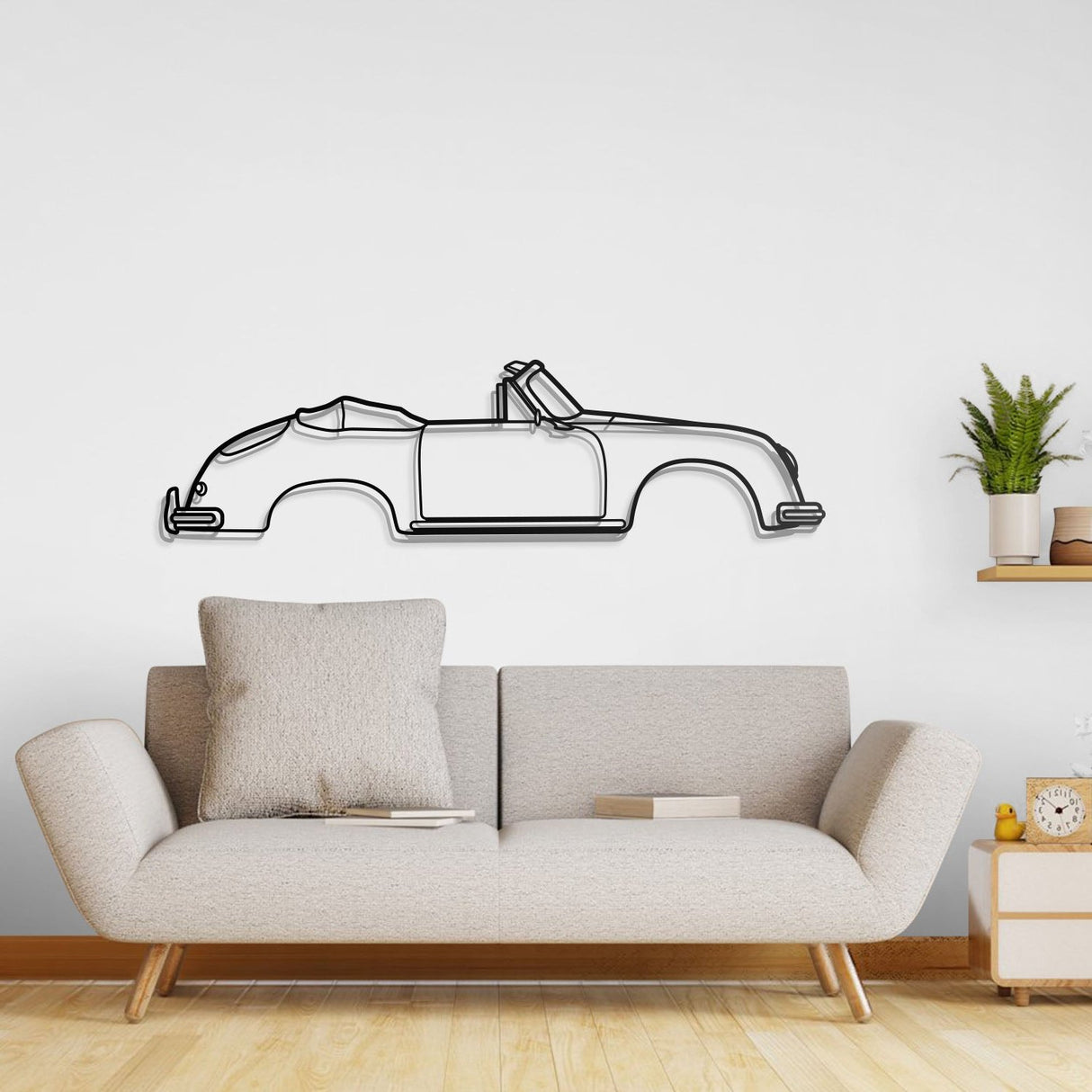 356 A 1600 Super 1959 Metal Car Wall Art - NC0832