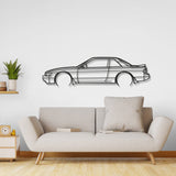 1990 Silvia S13 Detailed Metal Car Wall Art - NC0232