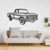 1975 F-150 Perspective Metal Car Wall Art - NC0439