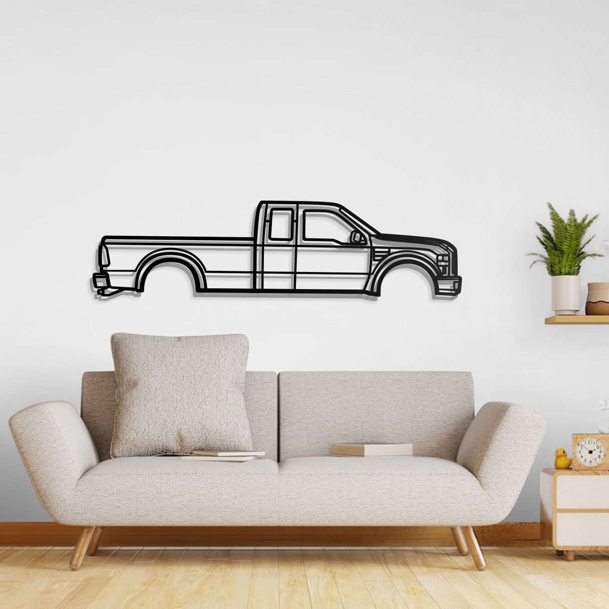 2008  F-250 Super Duty 2nd Gen Metal Car Wall Art - NC0358