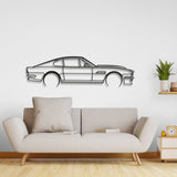 1984 Vantage V8 Detailed Metal Car Wall Art - NC0202