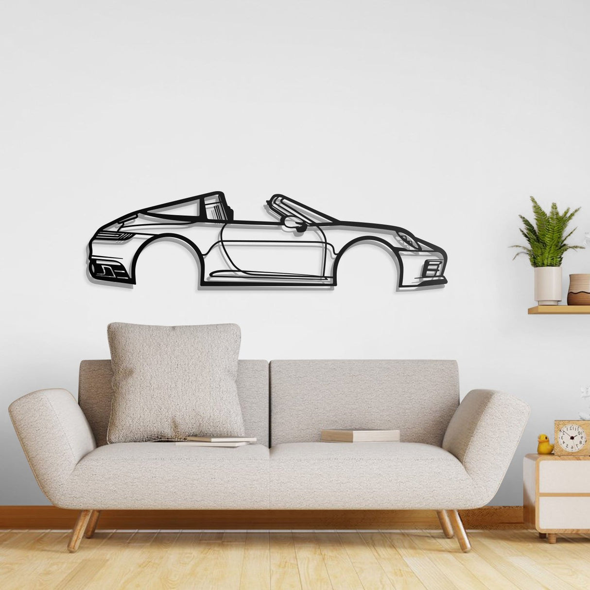 2018 911 Targa 4S Metal Car Wall Art - NC0610