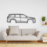 2014  Highlander 3rd Gen (XU50) Metal Car Wall Art - NC0494