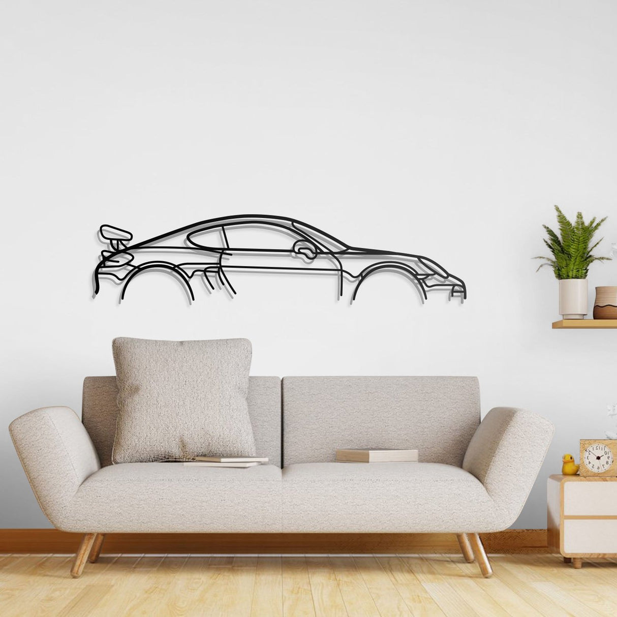 Cayman GT4 981 Classic Metal Car Wall Art - NC0898