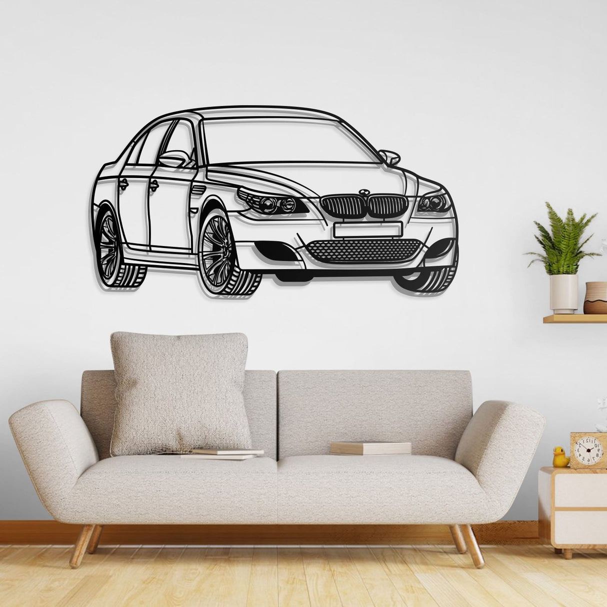 2005 E60 M5 Perspective Metal Car Wall Art - NC0427