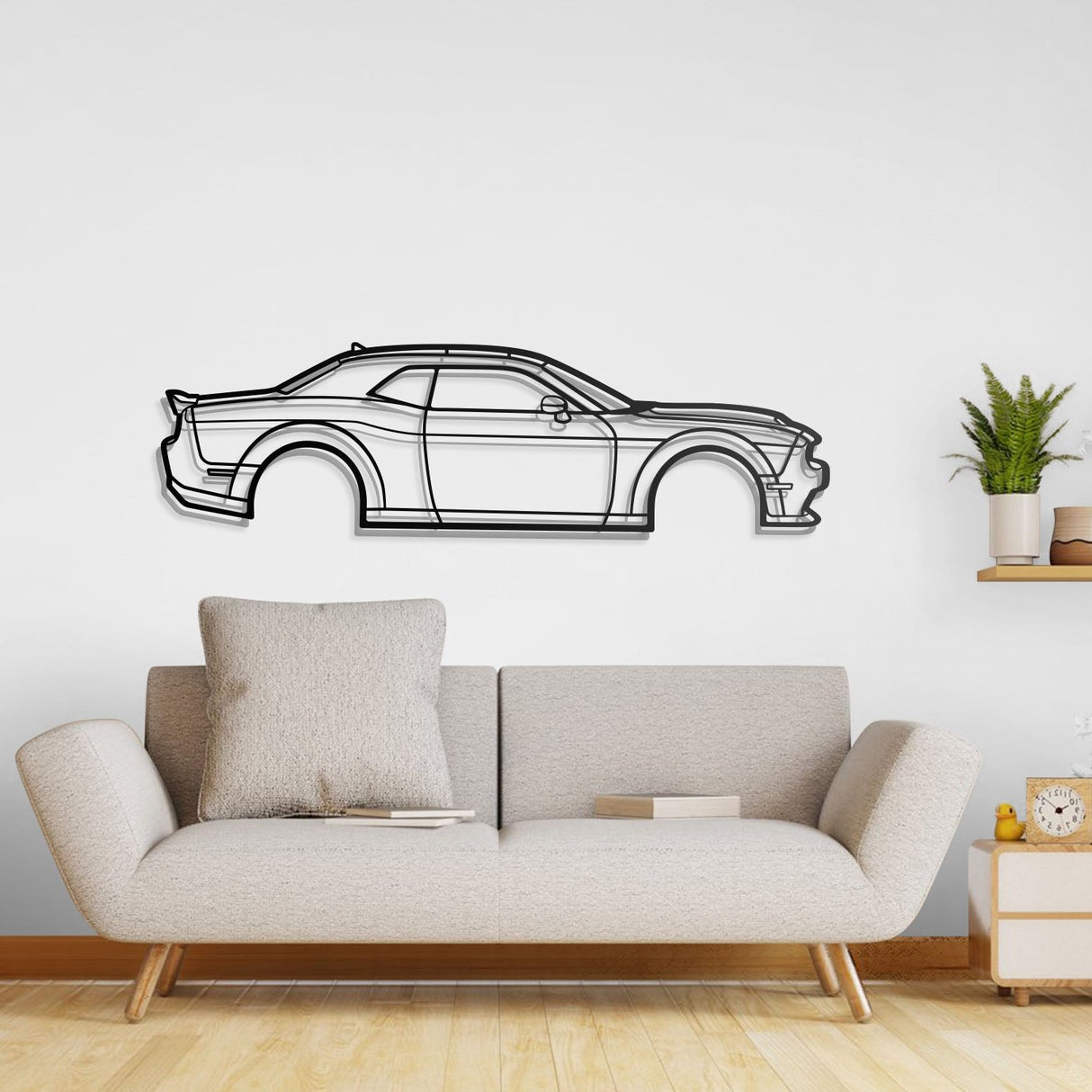 2021 Challanger Metal Car Wall Art - NC0744