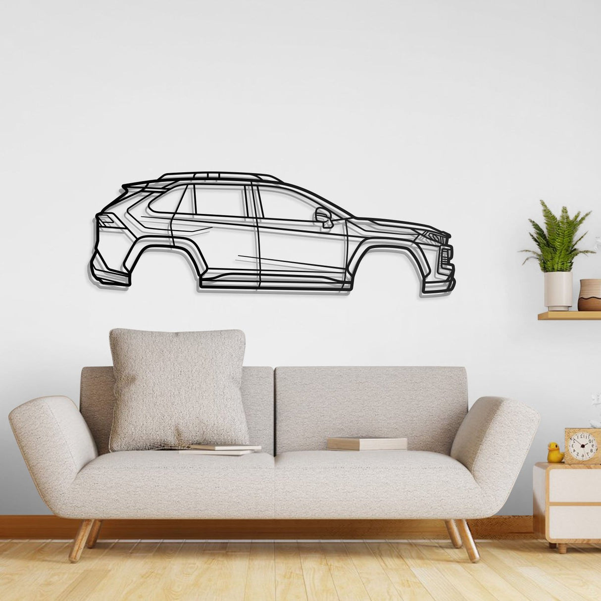 2019 RAV4 5th Gen Metal Car Wall Art - NC0679