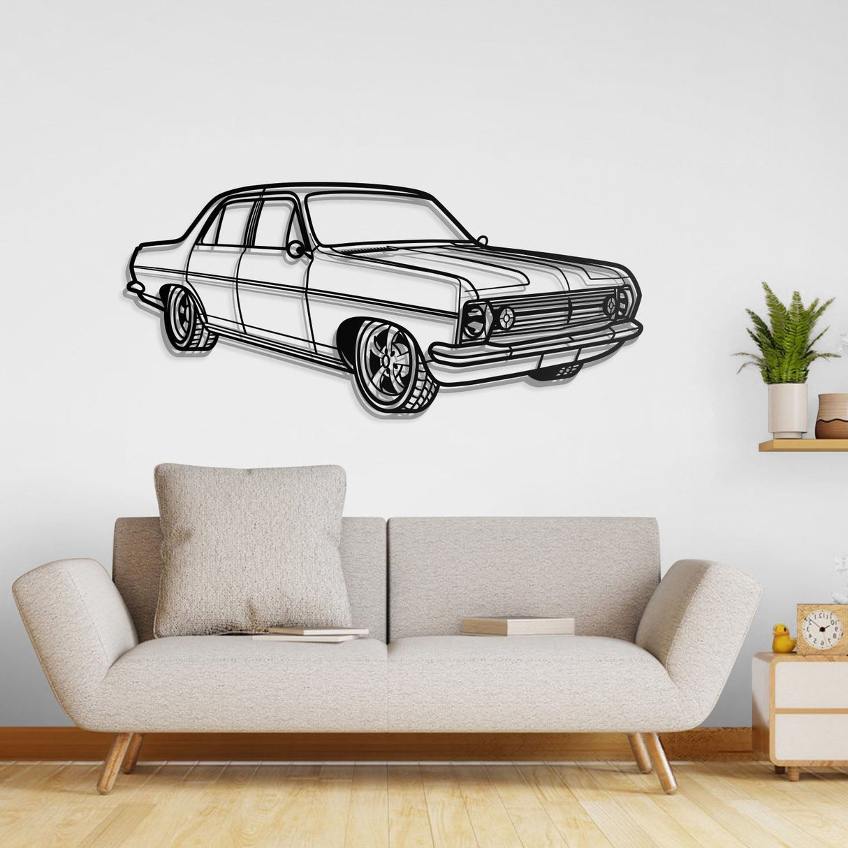 1966 HR Perspective Metal Car Wall Art - NC0447