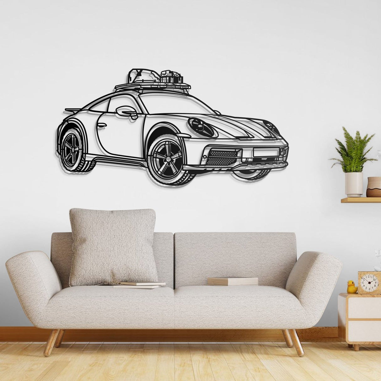 2023 911 Dakar Perspective Metal Car Wall Art - NC0462