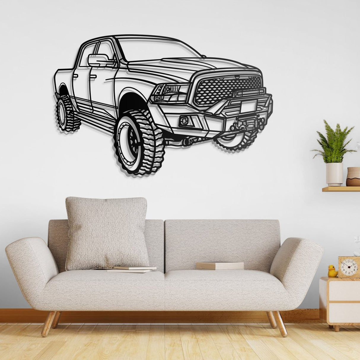 2016 RAM 1500 Perspective Metal Car Wall Art - NC0434