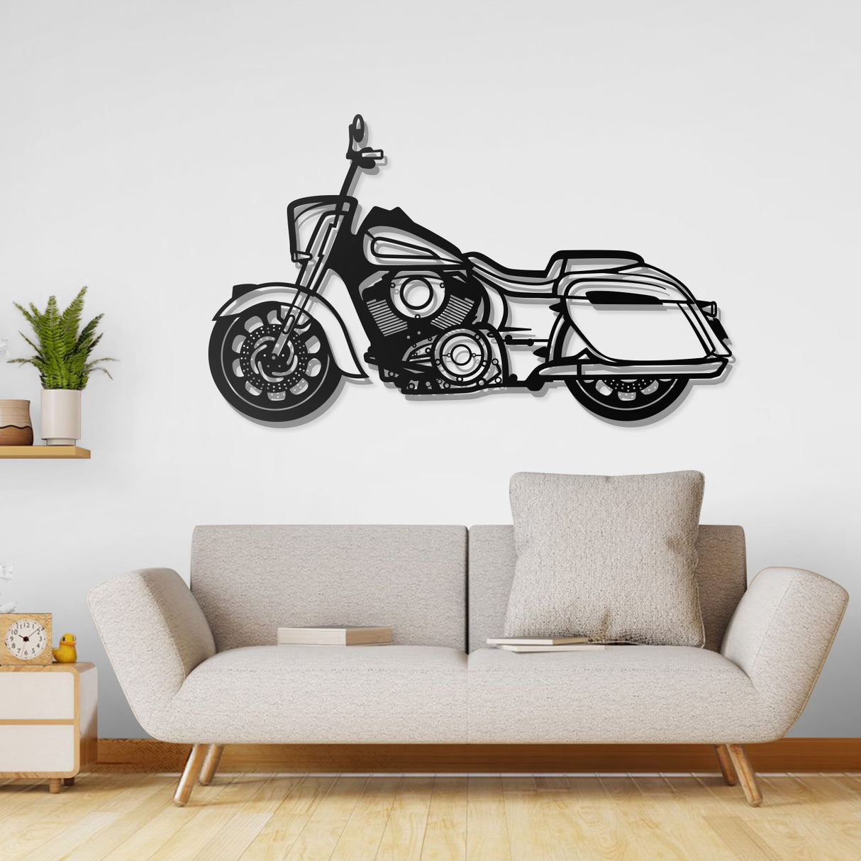 2022 Indian Springfield Dark Horse Metal Motorcycle Wall Art - NC0791