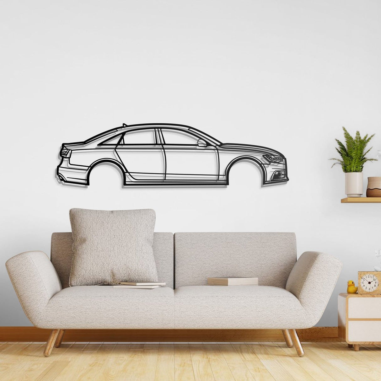 2012 A6 Metal Car Wall Art - NC0470