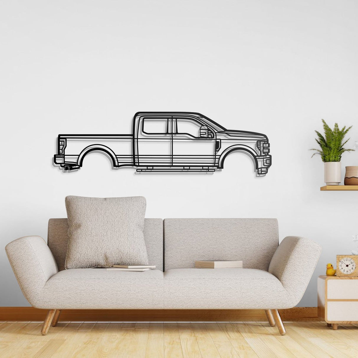 2017 F-250 Super Duty 4th Gen Metal Car Wall Art - NC0591