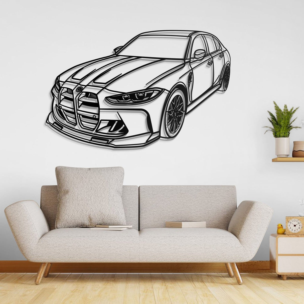 2021 M3 G80 Competition Perspective Metal Car Wall Art - NC0467