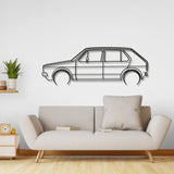 1976 Golf MK1 Detailed Metal Car Wall Art - NC0173