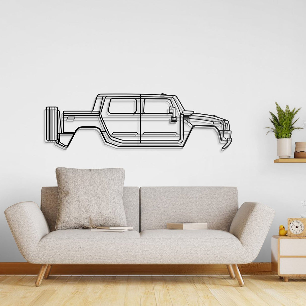 2010 H2 SUT Metal Car Wall Art - NC0405