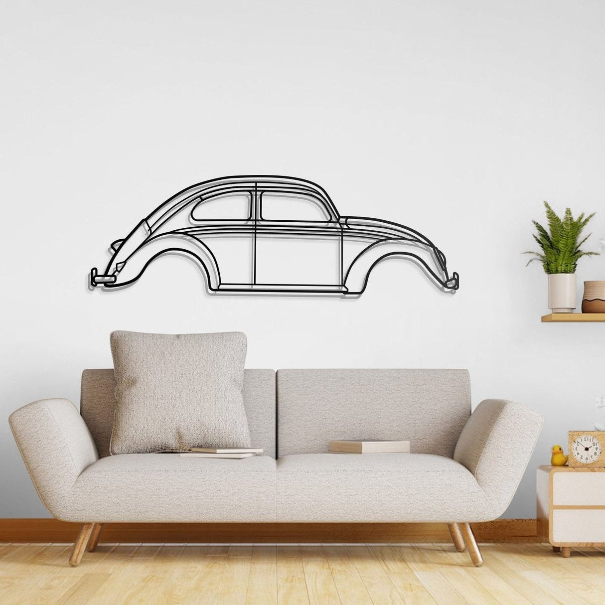 1963 Beetle Metal Car Wall Art - NC0067