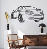 F10 M5 Back Perspective Metal Car Wall Art - NC1301