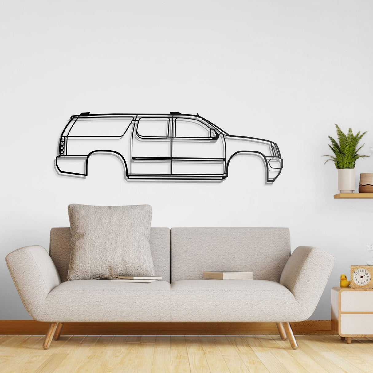 2007 Yukon 3rd Gen Metal Car Wall Art - NC0357