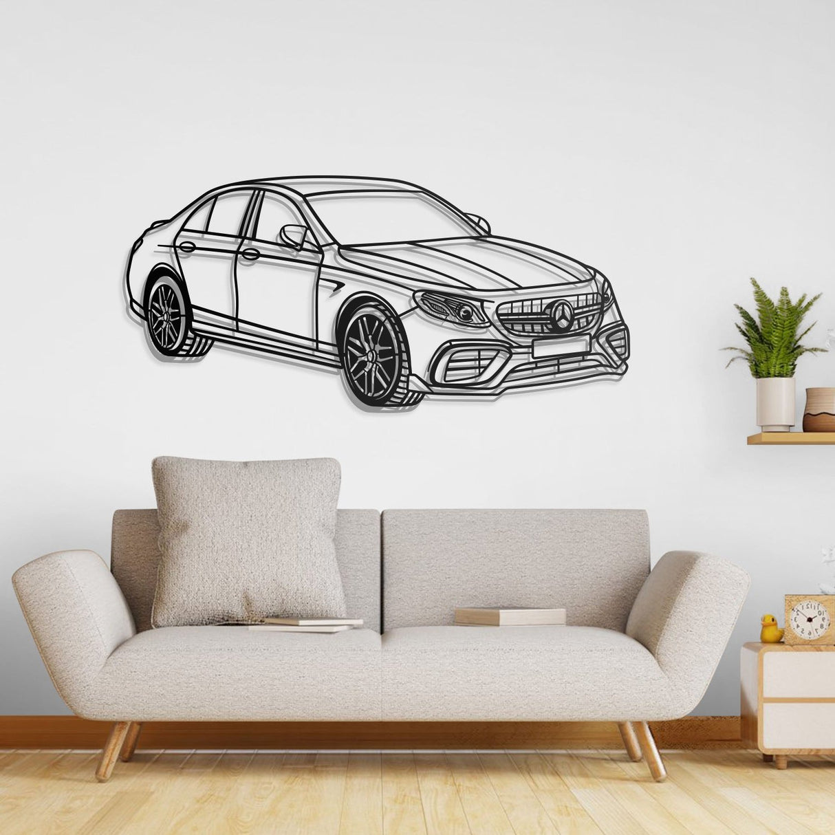 2021 E63S AMG Perspective Metal Car Wall Art - NC0466