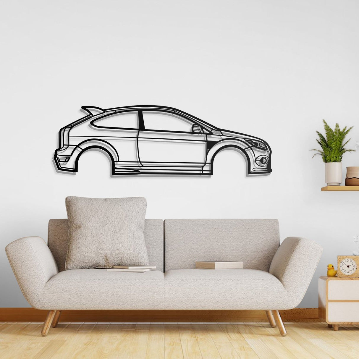 2009 Focus ST MK2 Metal Car Wall Art - NC0389