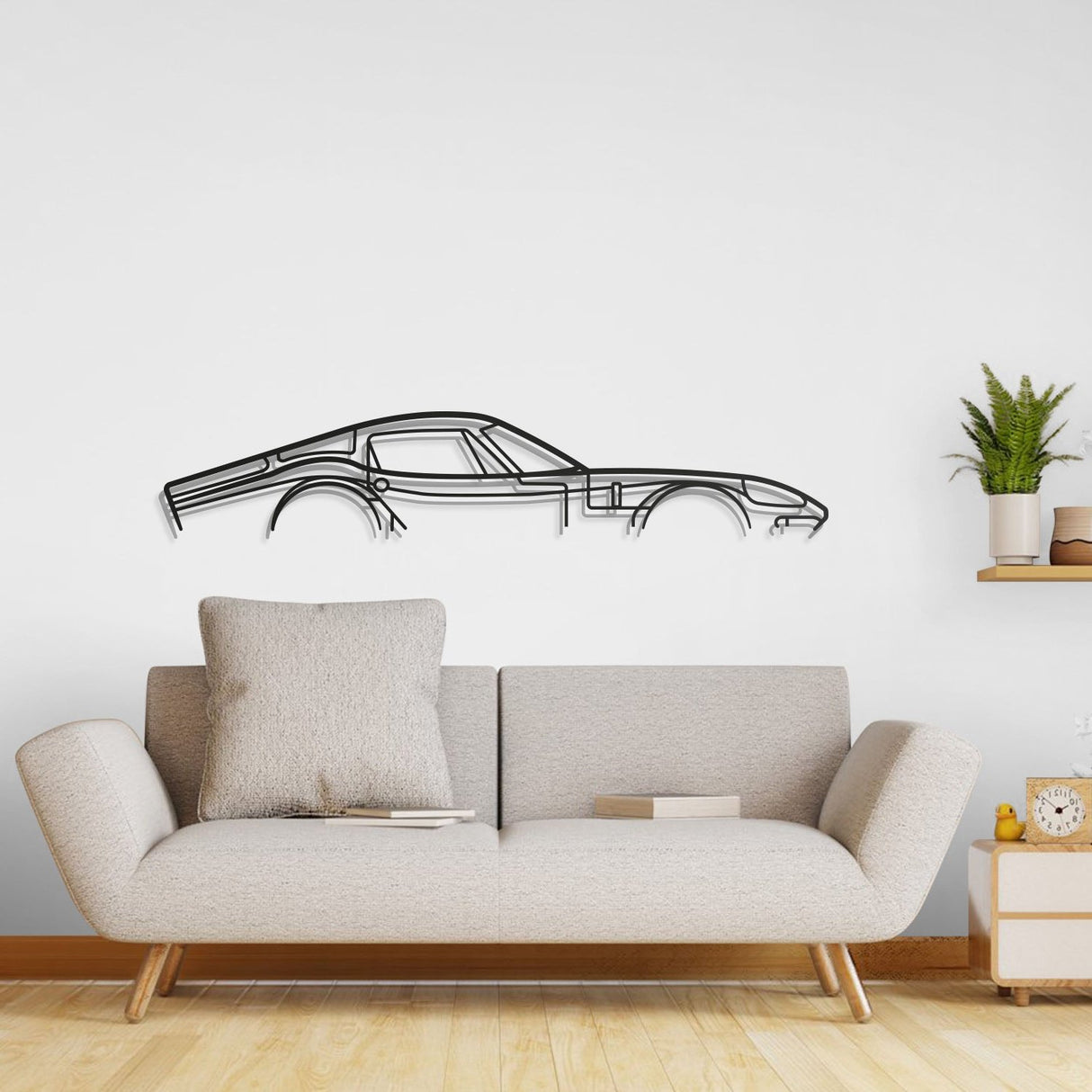 1966 1800 GT Metal Car Wall Art - NC0078