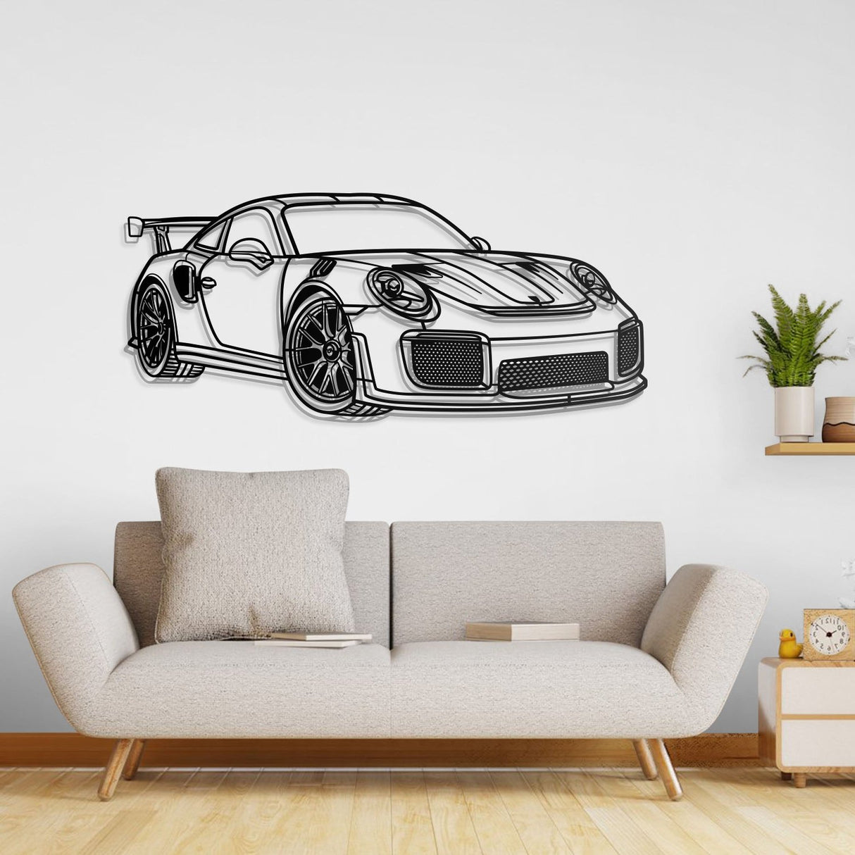 2018 GT2 RS Perspective Metal Car Wall Art - NC0461