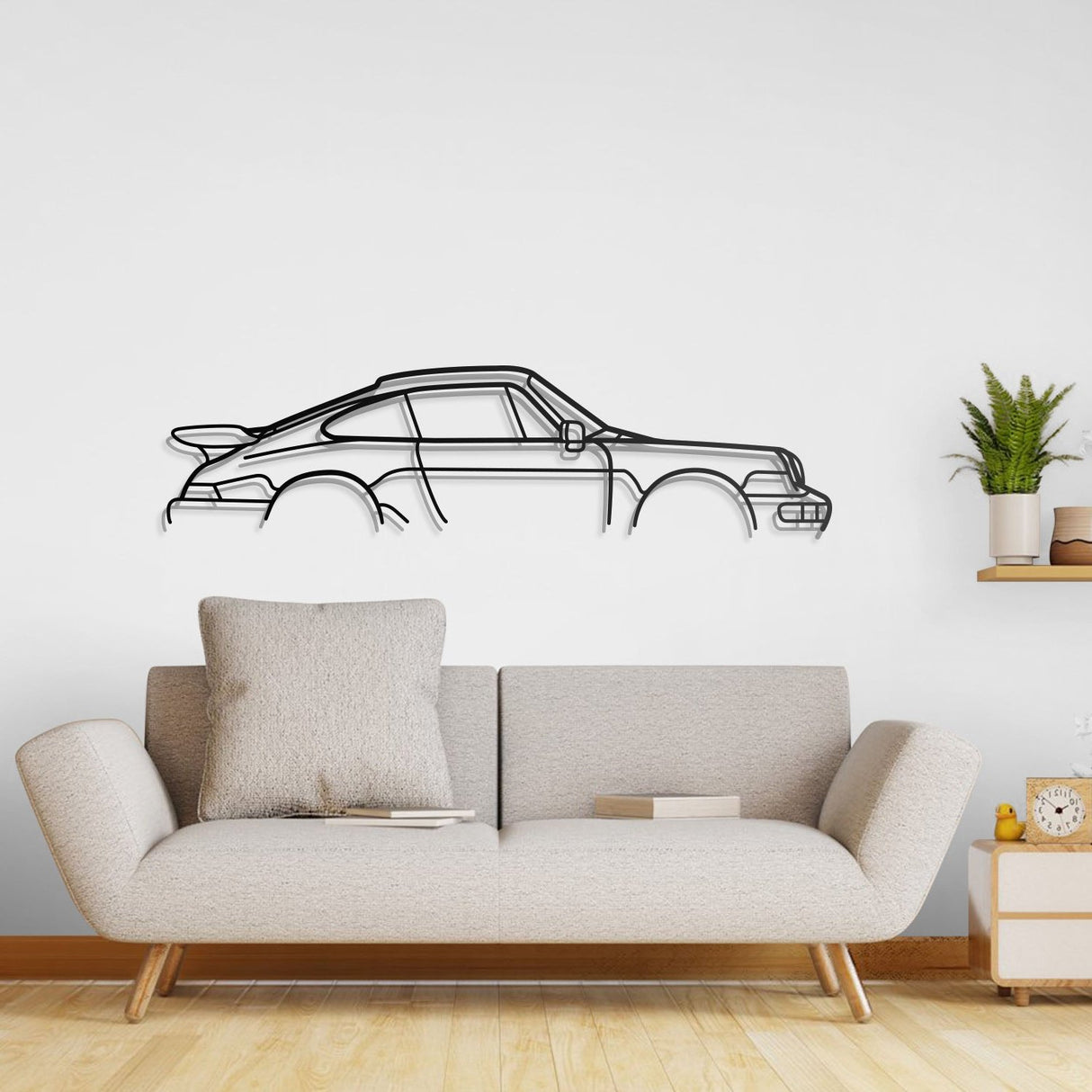 911 964 C2 Classic Metal Car Wall Art - NC0844