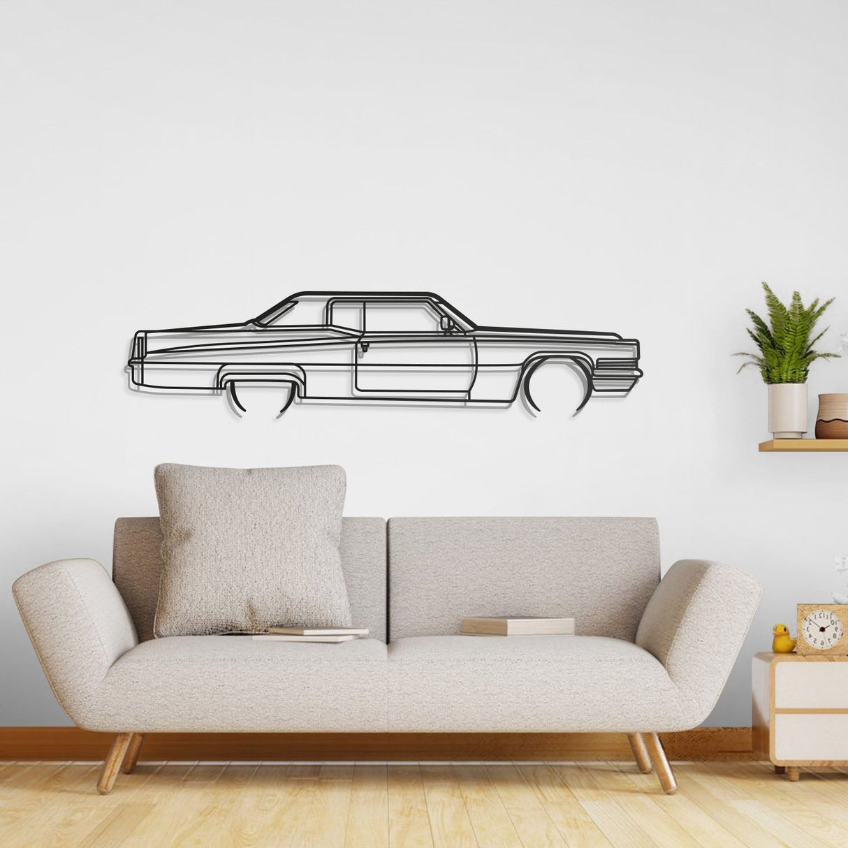 1970 Deville Metal Car Wall Art - NC0133