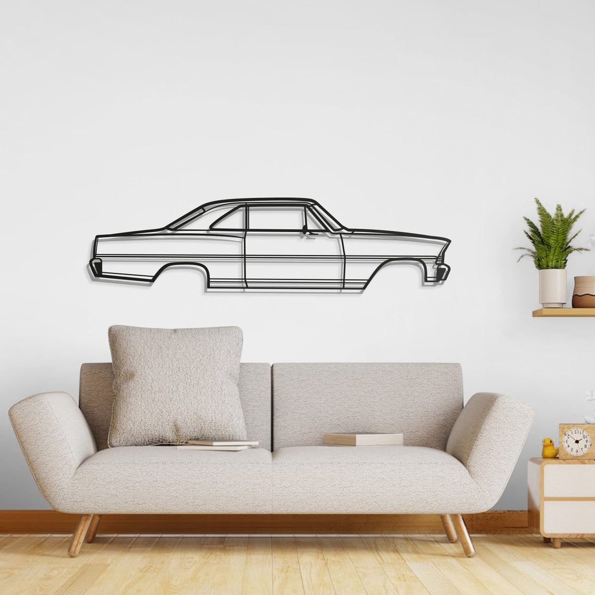 1967 Nova Metal Car Wall Art - NC0102