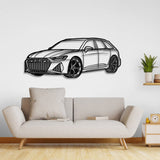 RS6 Perspective Metal Car Wall Art - NC0426