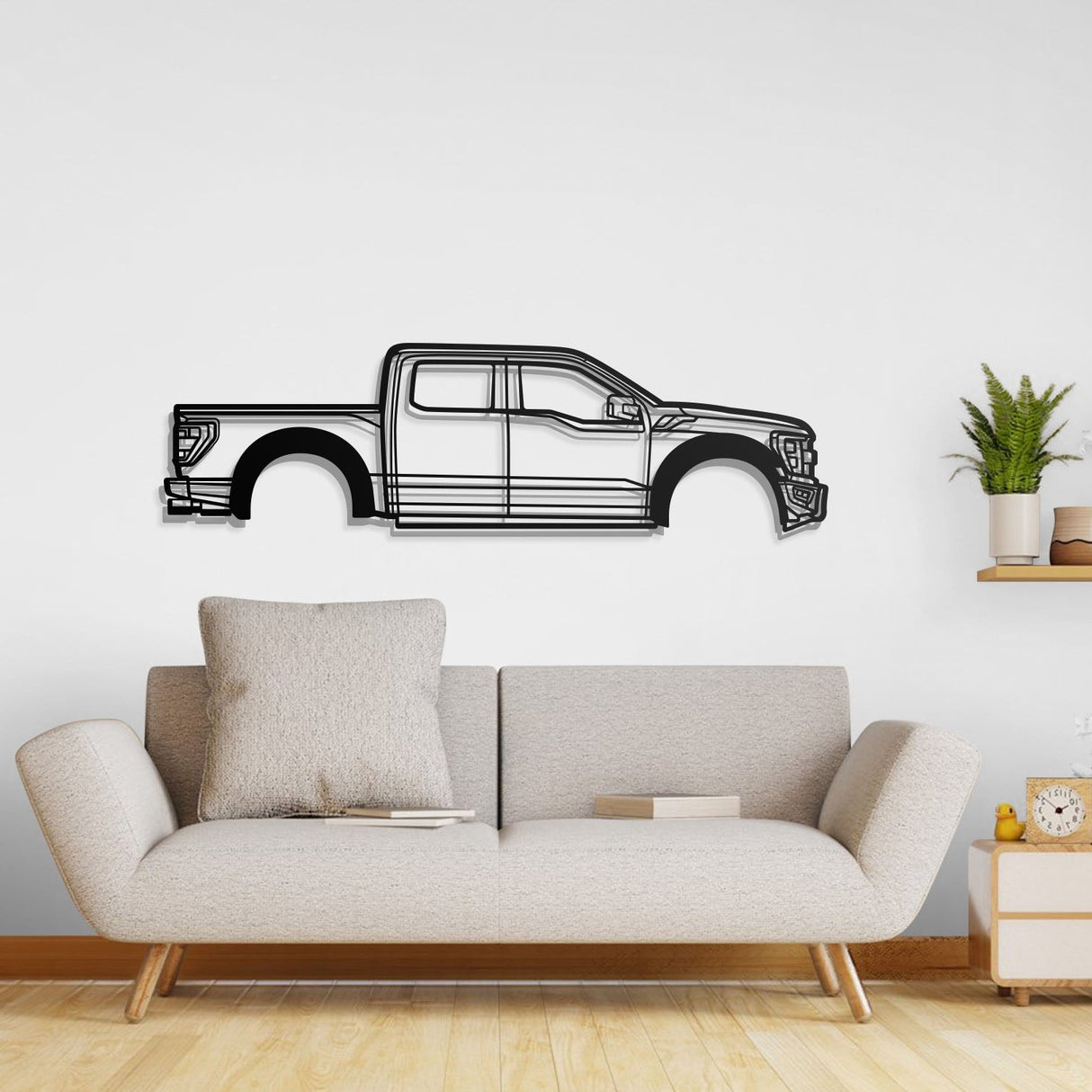 2022 F-150 Raptor 3rd Gen Metal Car Wall Art - NC0782